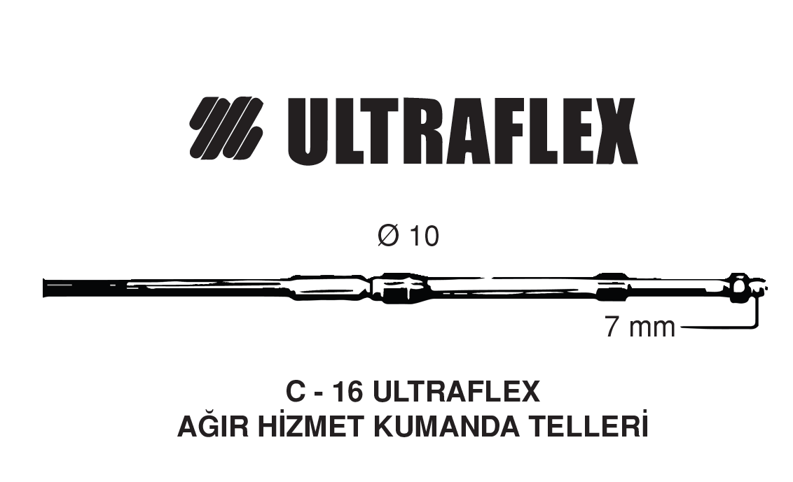 ULTRAFLEX AĞIR HİZMET KUMANDA TELİ 18 MT 60 FEET