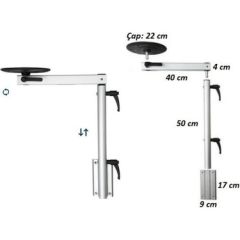 AKROBAT ALÜMİNYUM MASA AYAĞI + PLASTİK MASA