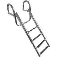 PLATFORM ÜSTÜ TELESKOPİK KROM MERDİVEN 4'LÜ