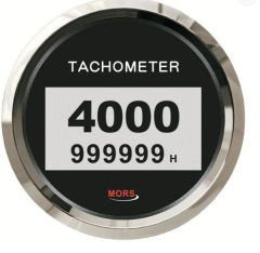 DİJİTAL DEVİR GÖSTERGESİ 4000 RPM 12-24V SİYAH