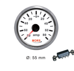 AMPERMETRE 12-24 V BEYAZ + ŞÖNT DAHİL