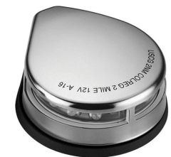 BURUN SEYİR FENERİ 12 V İSKELE+SANCAK KROM LED