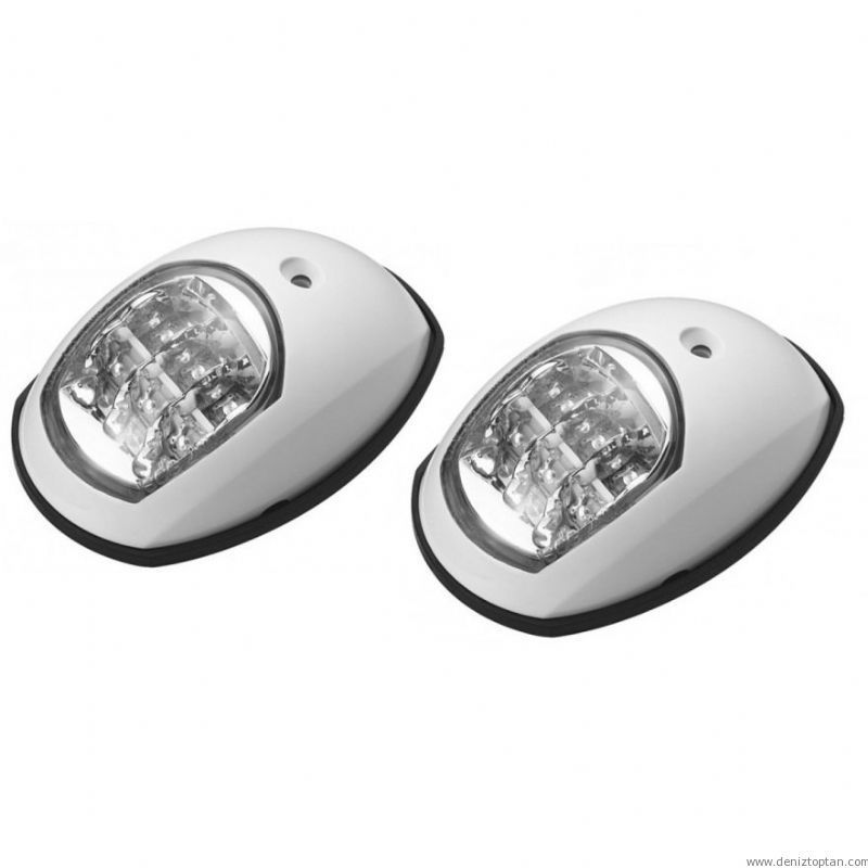 SEYİR FENERİ 12 V PLASTİK BEYAZ TAKIM LED