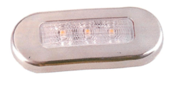 MERDİVEN LAMBASI BEYAZ 24 V LED KROM ÇERÇEVELİ