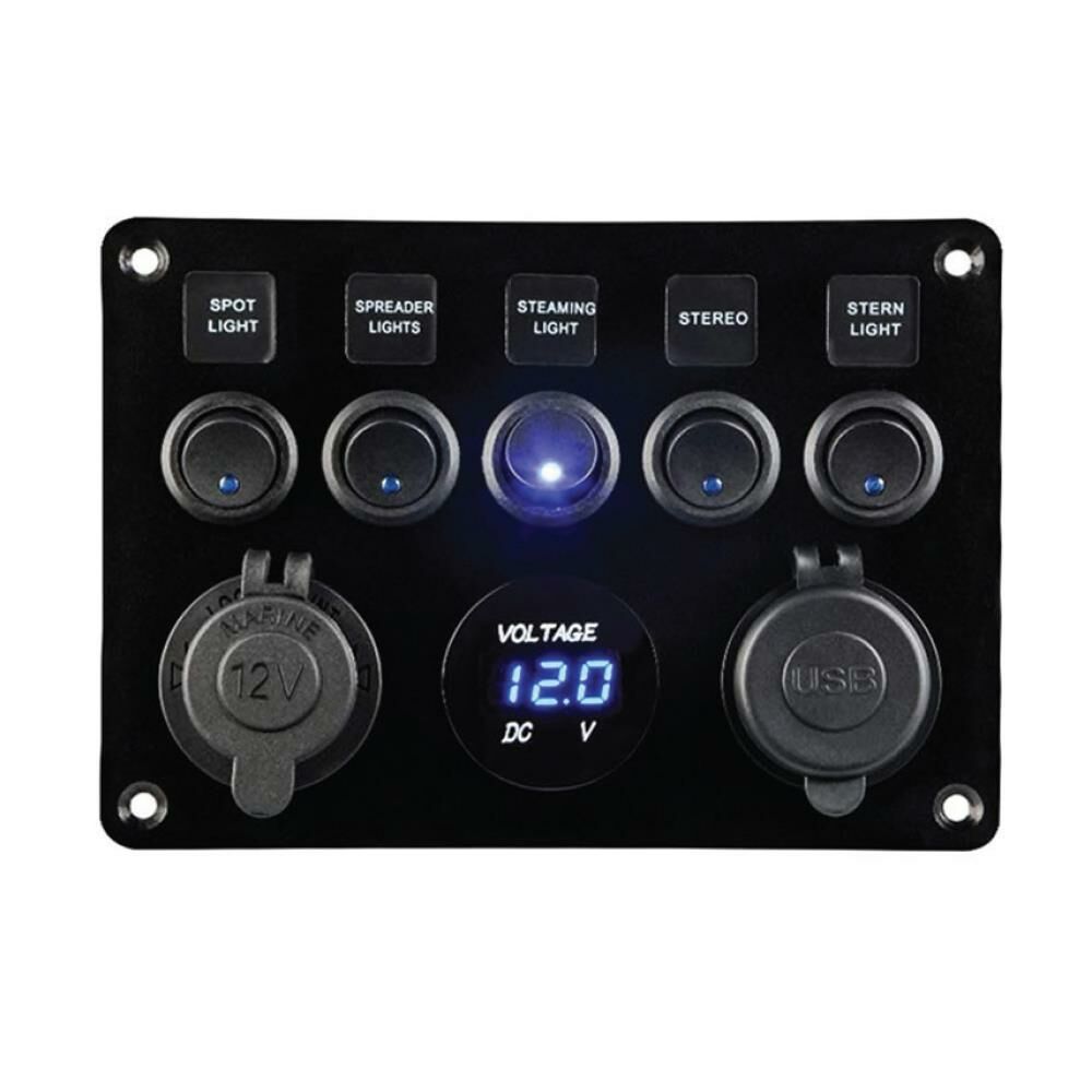 BFY 8'Lİ   SWITCH PANEL IŞIKLI ŞARJ-VOLT-USB