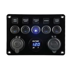 BFY 8'Lİ   SWITCH PANEL IŞIKLI ŞARJ-VOLT-USB